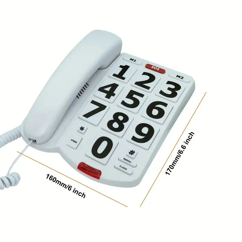 Corded Landline Telephone with Big Buttons for Seniors Home Phone Sale With Mastercard