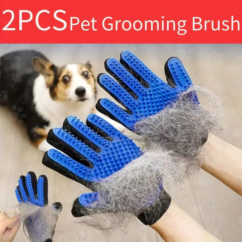 2-in-1 Pet Grooming Gloves Brushes For Dogs And Cat Discount Explore