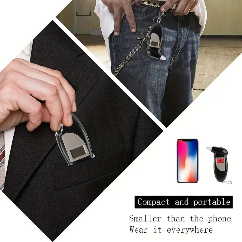 Accurate Personal Breath Alcohol Tester - Instant Blood Alcohol Content Measurement with High-Precision Sensors and LED Display 100% Original Sale Online