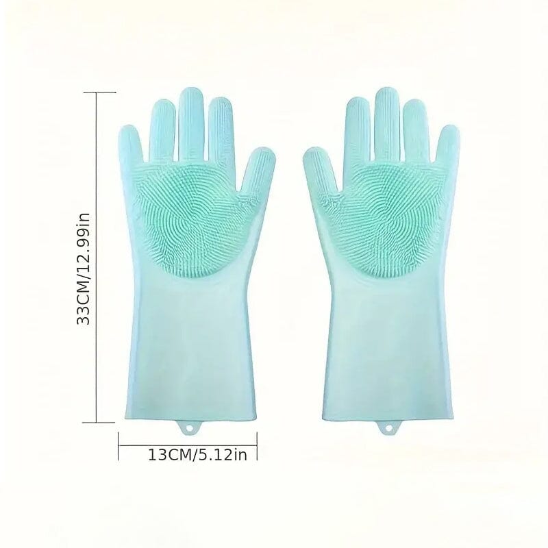 2-Pieces: 2-in-1 Pet Dog Bath Gloves with Silicone Brush Cheapest Pice For Sale