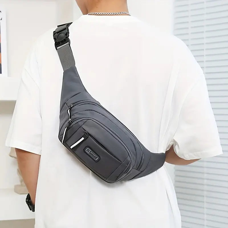 Large Capacity Crossbody Messenger Bag Fanny Pack with Reflective Zipper Strap Outlet Get To Buy