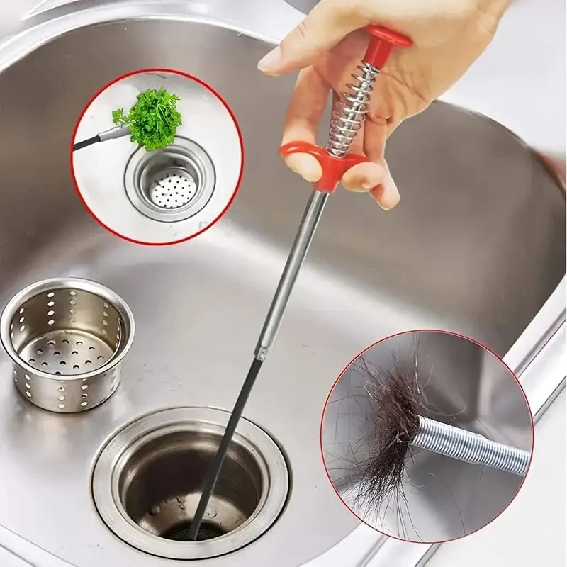 4-Claw Pipe Clog Remover, Spring Plumbing Tool for Kitchen Bathroom, Hair and Debris Catcher Shop For Cheap Online