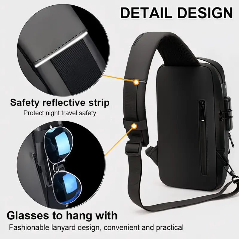 Multi-functional Trendy Sling Bag with Password Lock New Arrival