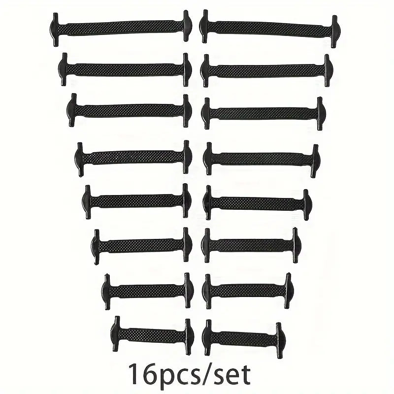 16-Pieces Set: Silicone Elastic Shoe Laces - Free-Tie for Skate, Casual and Sneakers Shoes Cheap Good Selling