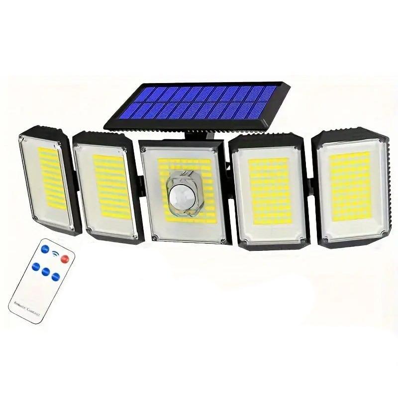 Solar Wall Light with 5 Adjustable Angle Heads 2025 Newest