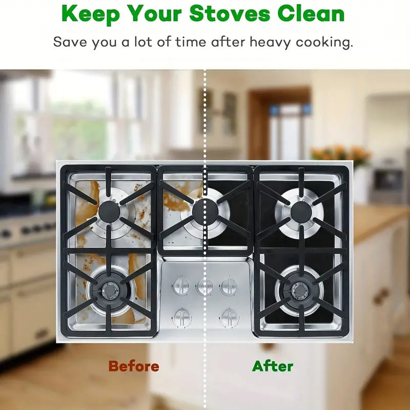 4-Pack: Gas Stove Burner Covers - Reusable Non-Stick PVC Stovetop Protector Liners Cheap Sale With Credit Card