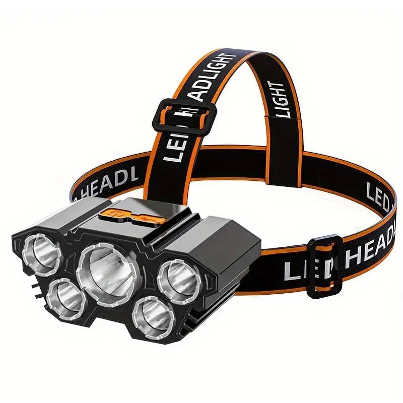 5 LED Headlamp High Lumens Super Bright Outdoor Headlight Sale Best Wholesale