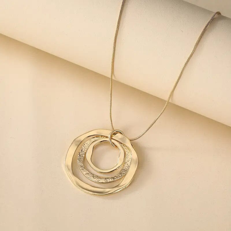 Three Rings Design Pendant Necklace Free Shipping With Paypal