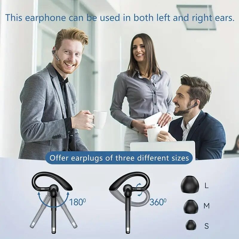 Wireless 5.3 Single-Ear Business Headset with Mic Comfortable Cheap Pice