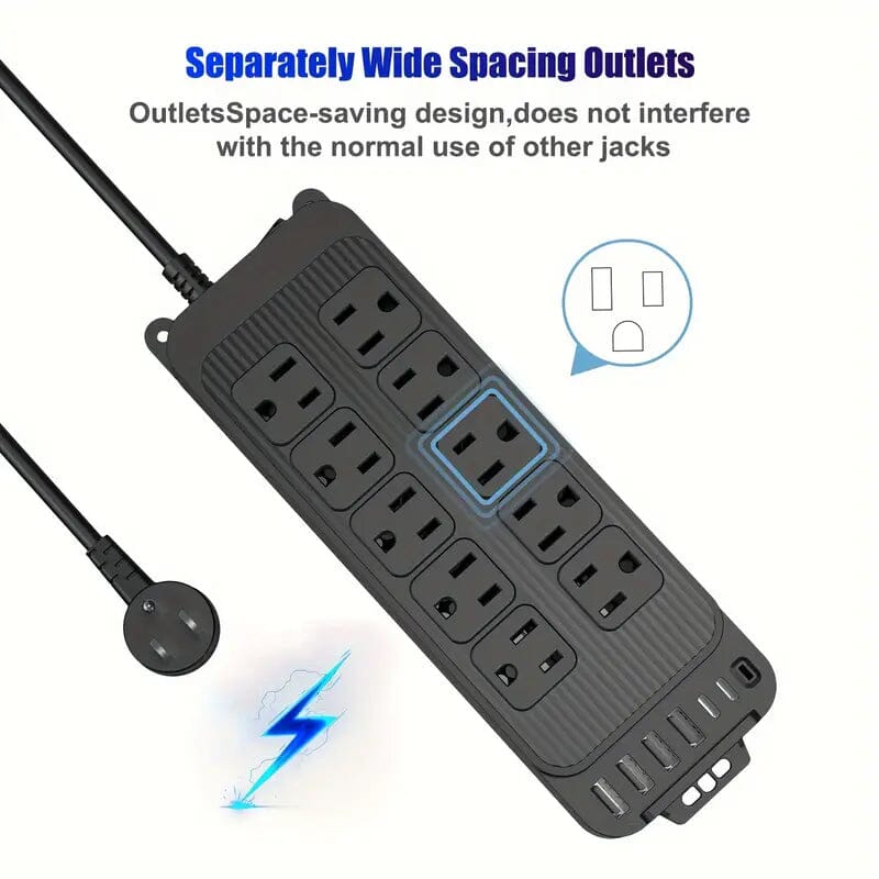 Power Strip Plug with 10-Outlets, 6 USB Ports and 2 USB-C Buy Cheap Best Place