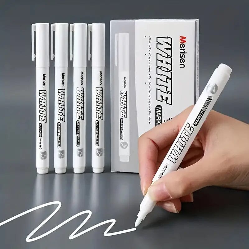 2-Pieces: White Marker Pen Alcohol Paint Oily Waterproof Tire Painting Graffiti Pens Buy Cheap Best Pices