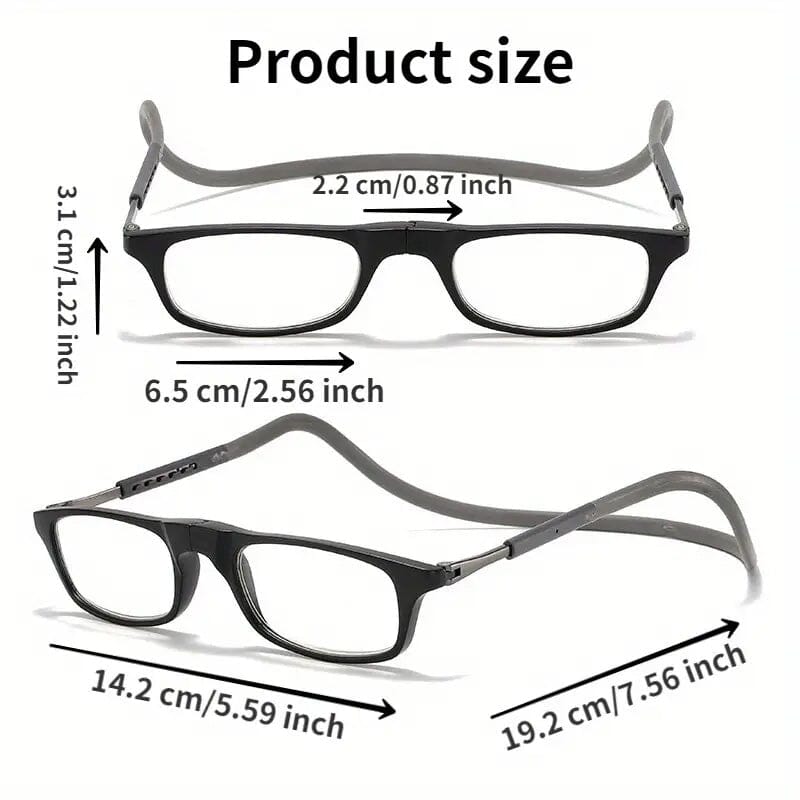 Magnetic Rectangular Reading Glasses Outlet Genuine