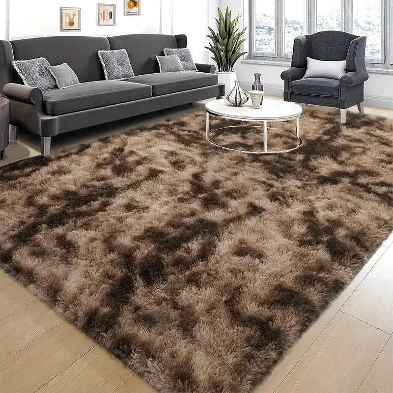 Luxurious Velvet Rectangular Shaggy Plush Carpet Rug Latest Collections Sale Online