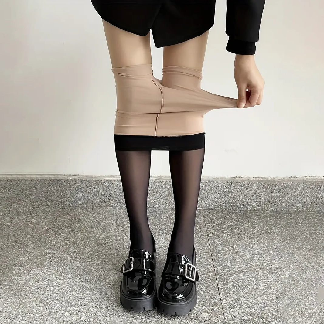 Elastic Translucent Thermal Tights Pants for Women Sale Fast Delivery