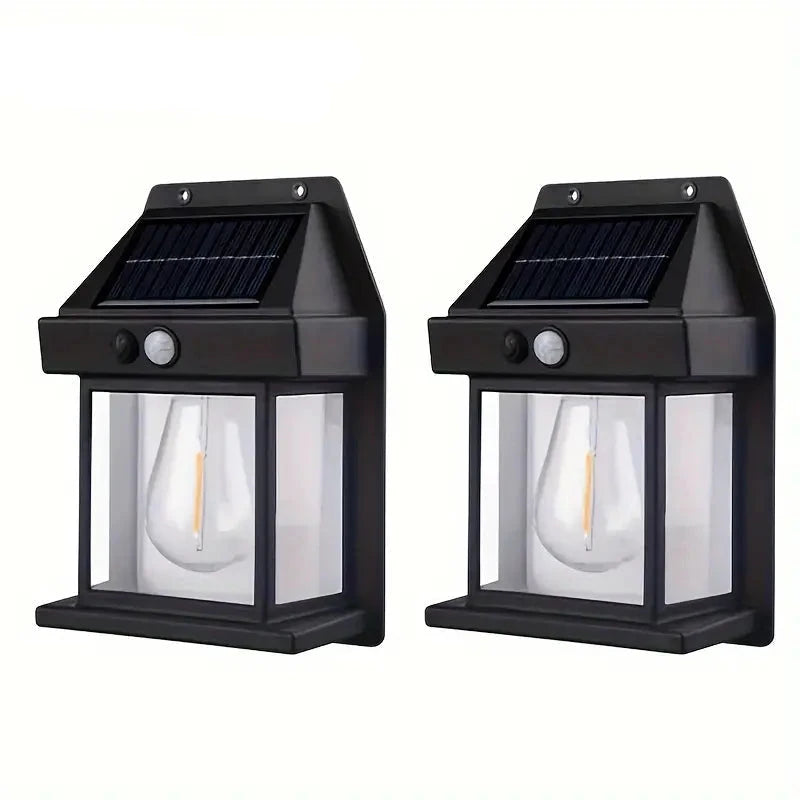 Solar-Powered Motion-Sensor Outdoor Wall Light Free Shipping Very Cheap