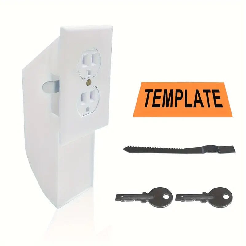 Key Lock Plastic Diversion Wall Outlet Safe Recommend For Sale