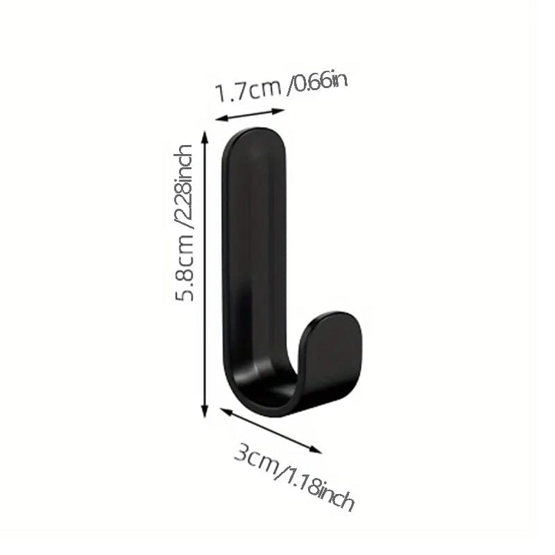 6-Pieces: Easy Install J-Shaped Hooks Big Discount Online