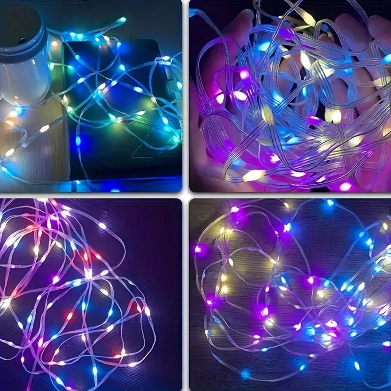 LED Rope Lights Outdoor, RGB Remote Control Fairy String Lights Plug In With 200 LEDs Quality Original