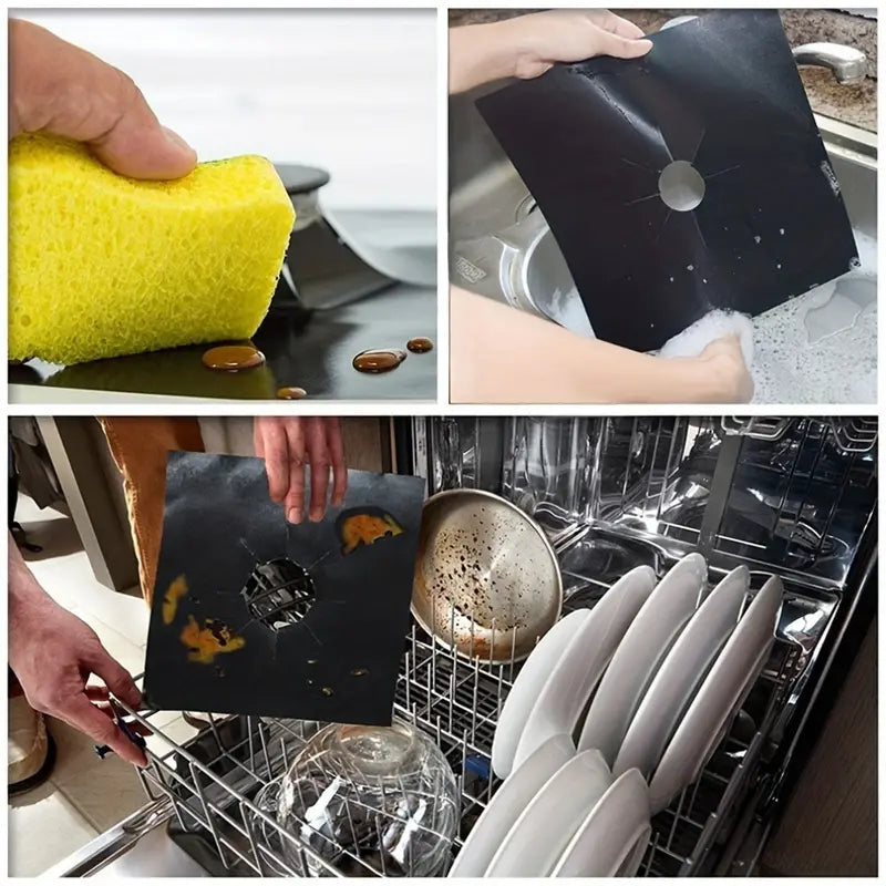 4-Pack: Gas Stove Burner Covers - Reusable Non-Stick PVC Stovetop Protector Liners Cheap Sale With Credit Card