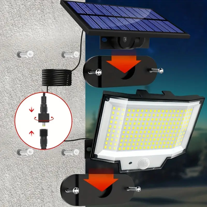 2-Pack: 328 LED/3Modes Upgraded Split Solar Motion Sensor Light Outdoor with Remote Free Shipping With Credit Card