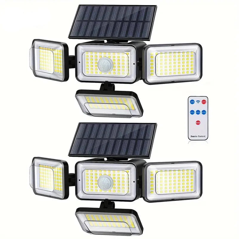 2-Pack: Super Bright Solar Motion Sensor Outdoor Light with Remote Free Shipping Limited Edition