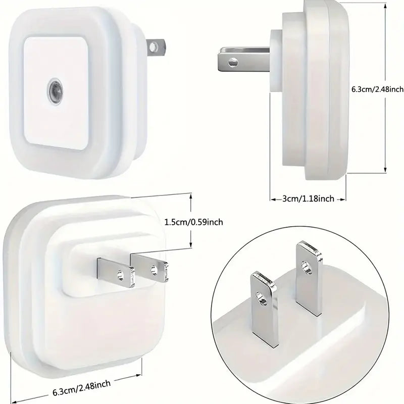 2-Pack: LED Night Light, Plug-in Wall Sconce with Auto Dusk to Dawn Sensor Clearance In China