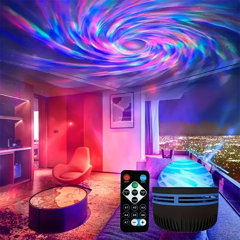 2-in-1 Northern Lights and Ocean Wave Projector with Enchanting Starry Sky Lights Outlet Clearance