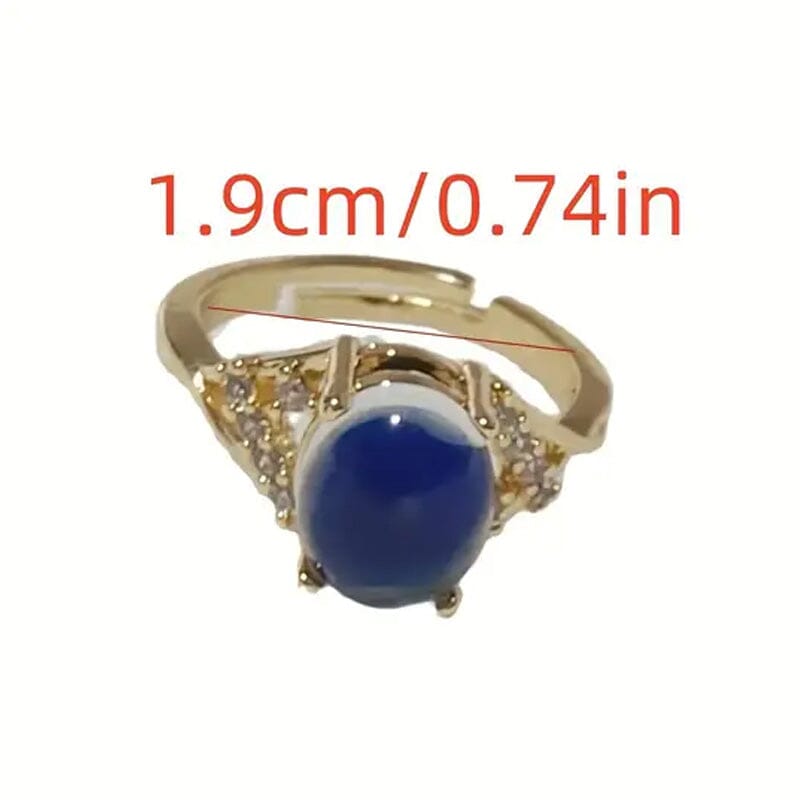 Boho Style Color Changing Mood Stone Cuff Rings Sale Supply