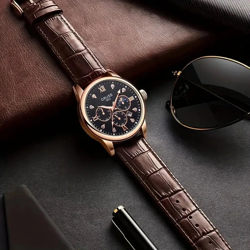 Brown Leather Fashion Quartz Wrist Watch With Paypal Cheap Online