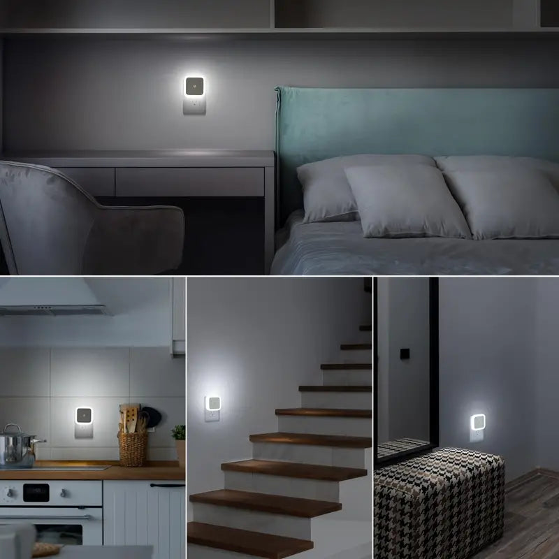 2-Pack: LED Night Light, Plug-in Wall Sconce with Auto Dusk to Dawn Sensor Clearance In China