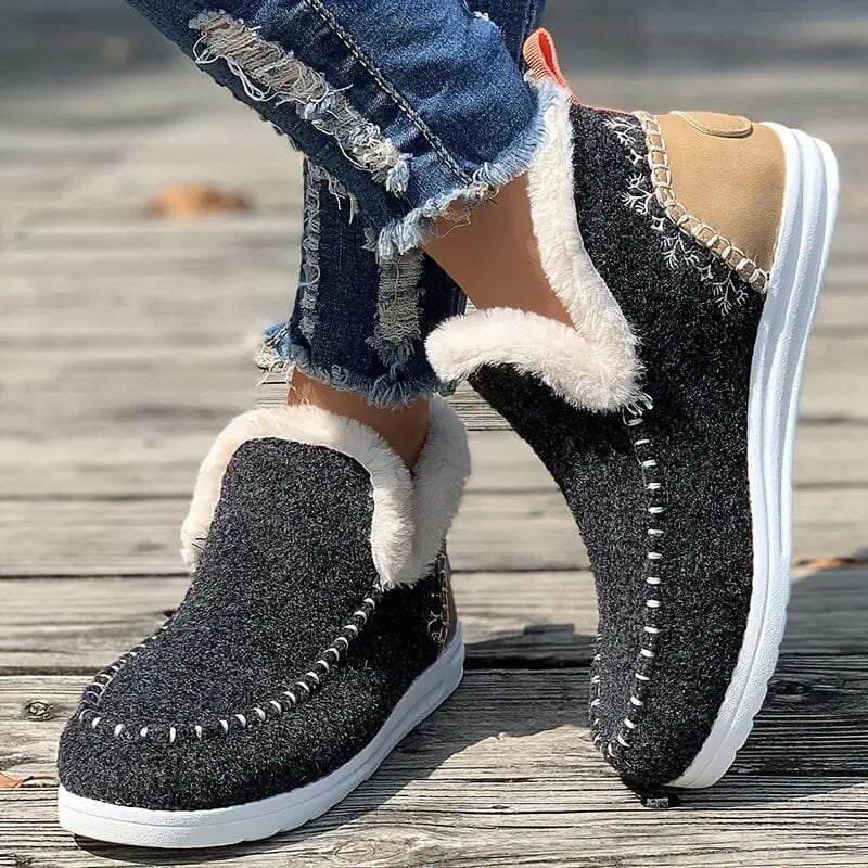 Women's Warm Thermal Plush Lined Flat Shoes Footlocker Pictures Sale Online