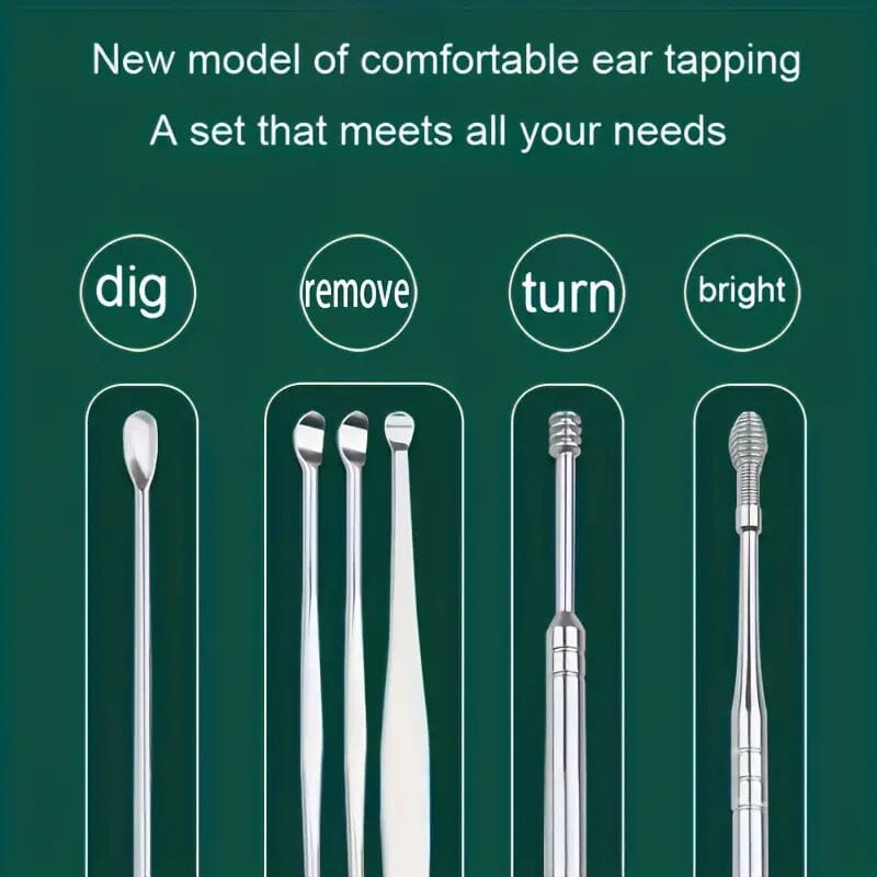 10-Pieces: Stainless Steel Ear Wax Removal Tool Set Fast Delivery Cheap Online