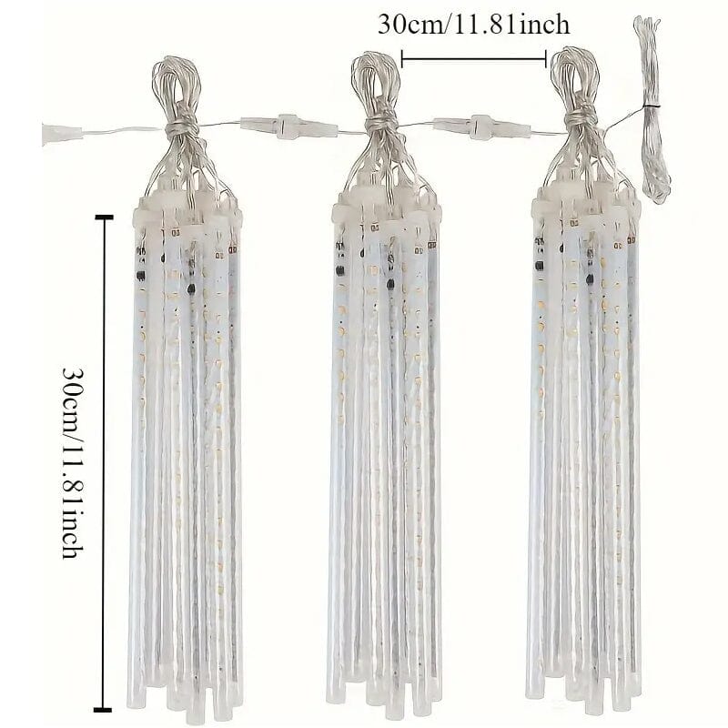 Icicle Snowfall Meteor Shower Outdoor Lights Free Shipping Exclusive