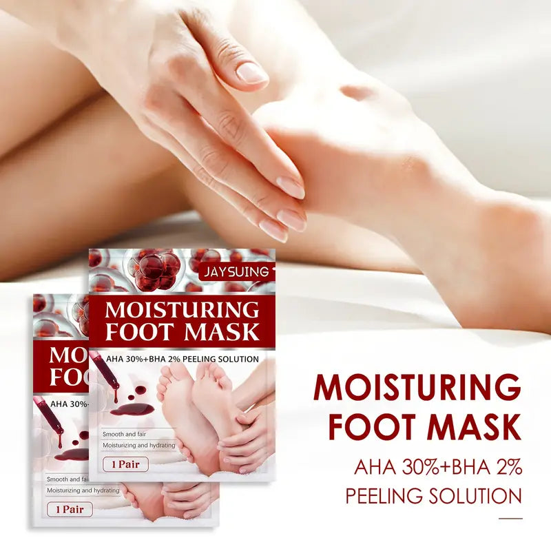 5-Pack: JAYSUING AHA 30% BHA 2% Peeling Solution Foot Mask Order Cheap Pice