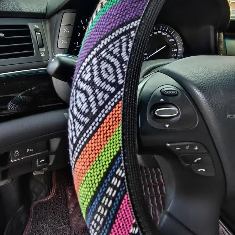 Ultra-Thin Breathable Colorful Hemp Steering Wheel Cover Cheap Sale Purchase