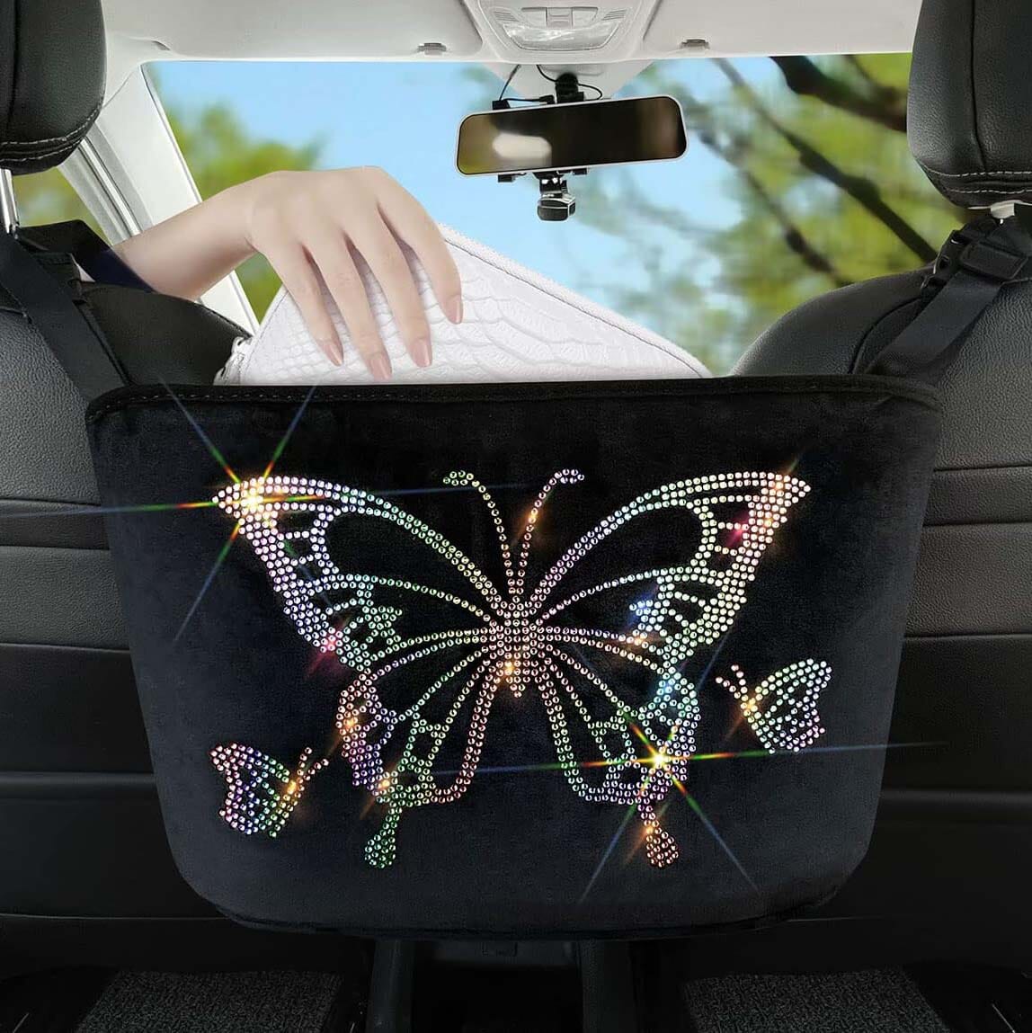 Car Net Backseat Pocket Handbag Holder and Organizer Between Seats Clearance Wholesale Pice