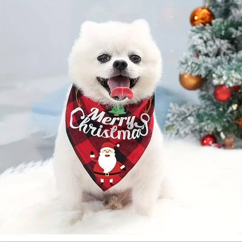 Christmas Pet Triangle Scarf Dog Bandanas Free Shipping Cheap