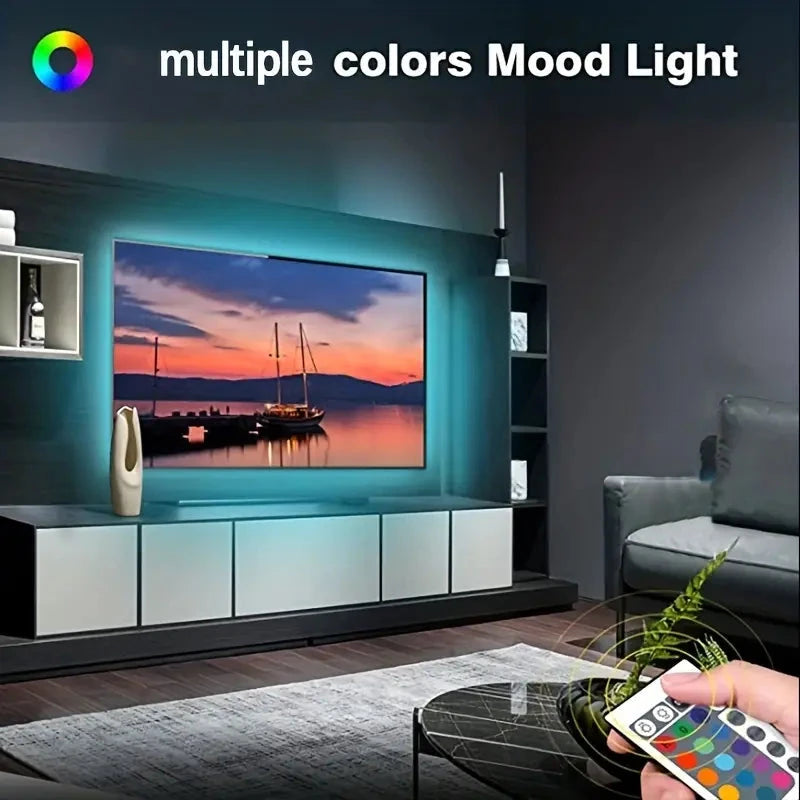 Multicolor LED Light Strip for TV with Remote Control Shop For Online