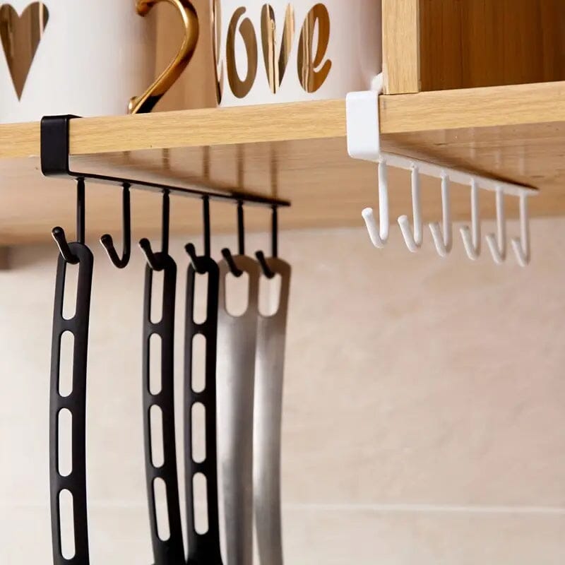 6 Hooks Kitchen Shelf Storage Rack Cheap Exclusive