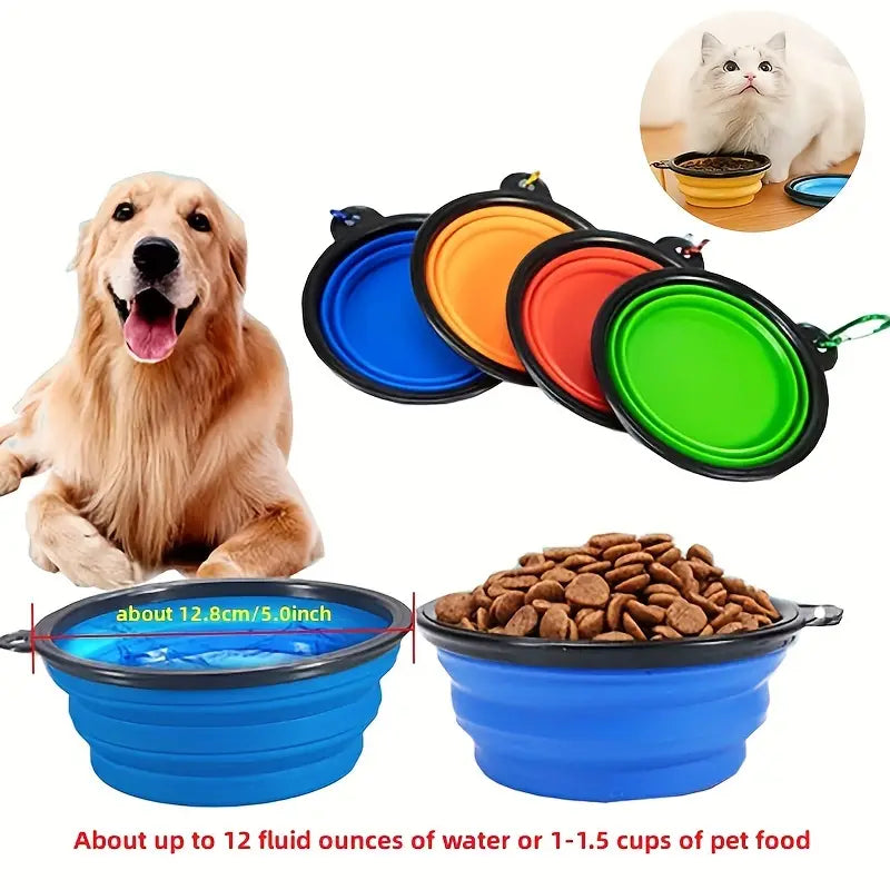 Travel-Friendly Pet Bowl - Durable TPR, Foldable & Chew-Resistant for Dogs & Cats Cost Online