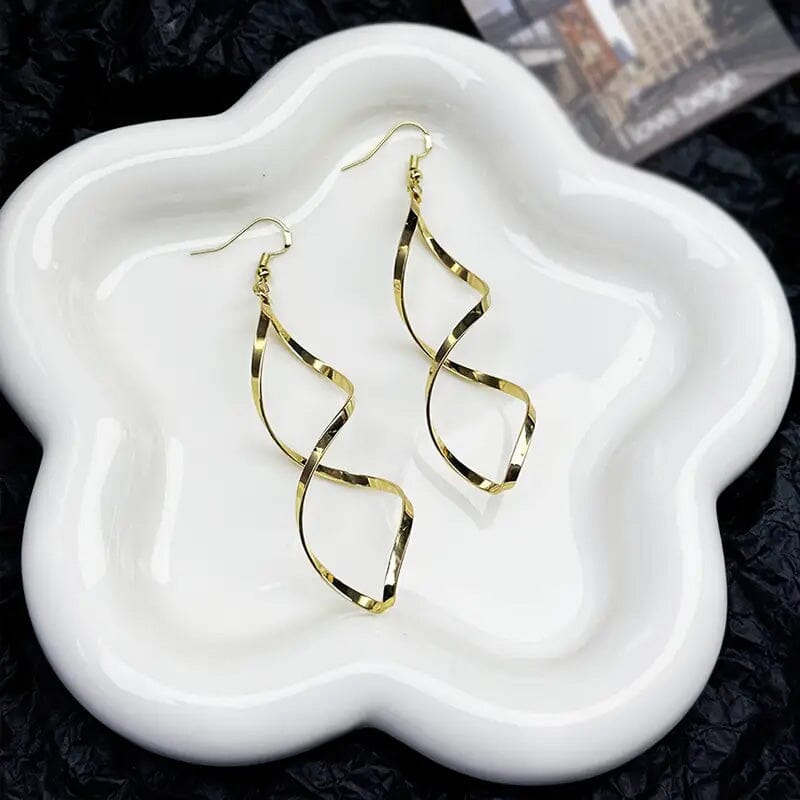 Spiral Design Dangle Earrings Cheap Sale Ebay