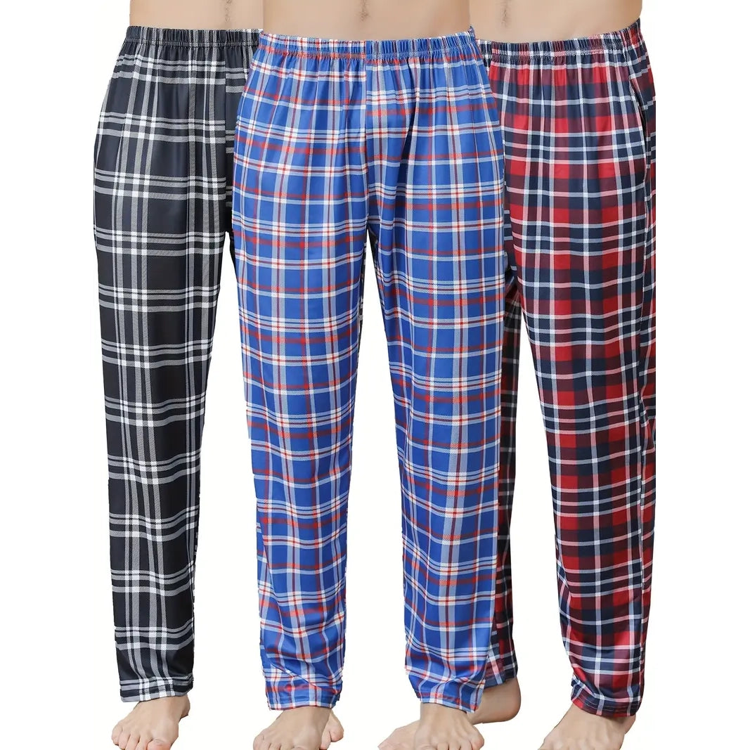 3-Piece: Mens Pajama Pants Loungewear Sleepwear Pijama Wide Range Of Cheap Pice