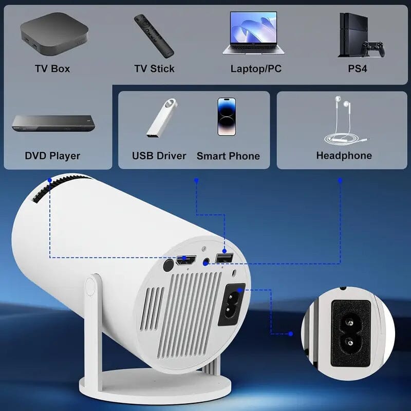 HY300 Pro Mini Portable Projector From China Free Shipping Low Pice