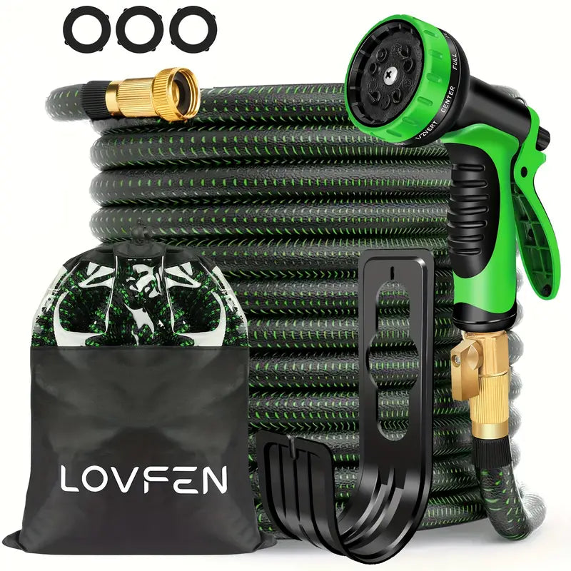 Heavy-Duty Expandable Garden Hose - Leakproof Design with Spray Nozzle Discount Amazon