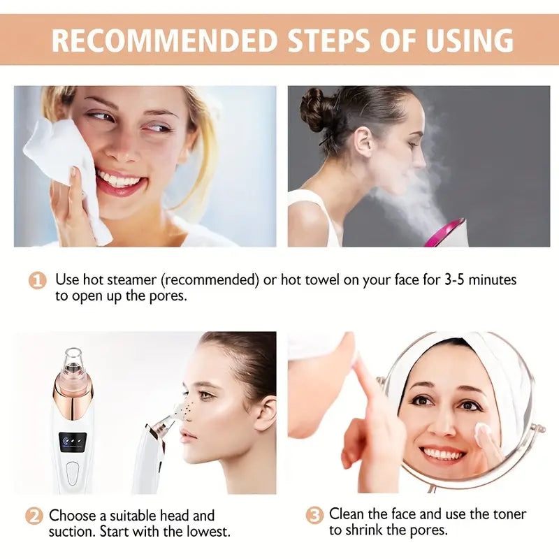 5-Suction Blackhead Removal Face Pore Cleaner 2025 Newest Sale Online