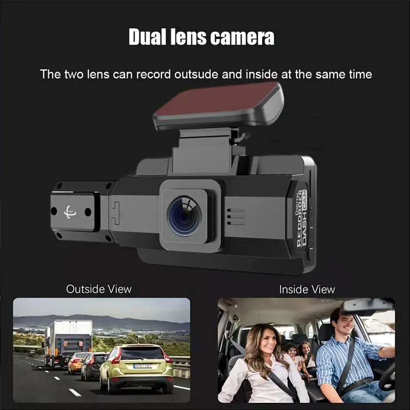 Full HD 1080P Dual Car Dash Cam Night Vision with Front and Inside view Discount Eastbay