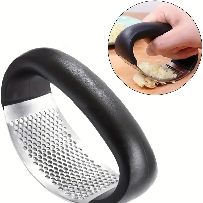 Premium Stainless Steel Garlic Rocker Press - Compact, Durable, and Rust-Resistant Kitchen Gadget Release Dates Sale Online