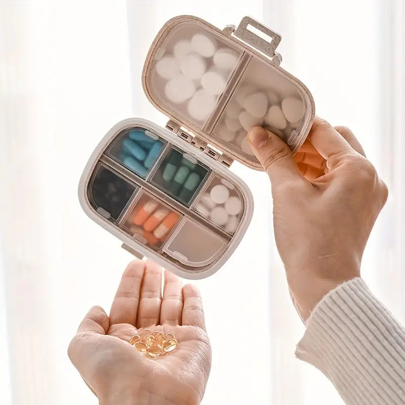 8-Compartment Weekly Medicine Travel Pill Organizer Storage Box Cheap Usa Stockist