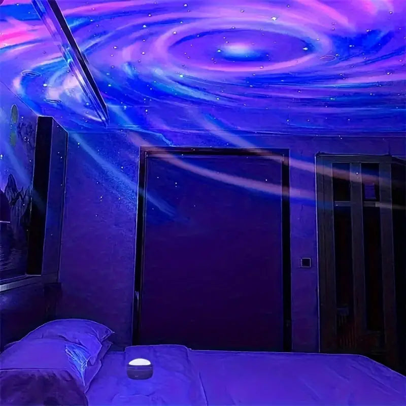 2-in-1 Northern Lights and Ocean Wave Projector with Enchanting Starry Sky Lights Outlet Clearance