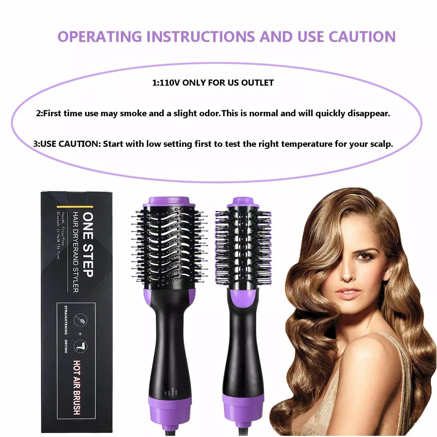 4-in-1 Negative Ion Hot Hair Dryer Brush, ASOGO One Step Hair Dryer & Volumizer Outlet Buy